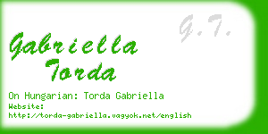 gabriella torda business card